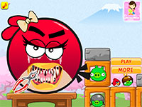 Игра Энгри бердз дантист Игра Энгри бердз дантист
